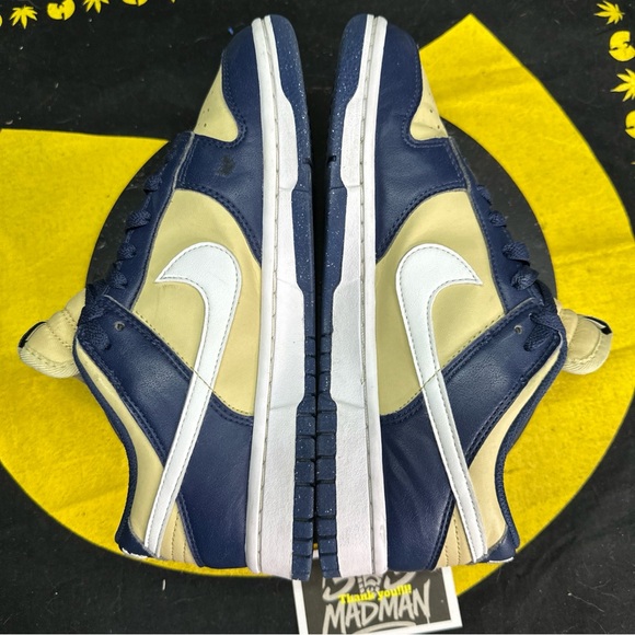 Nike Dunk Low Next Nature Midnight Navy/Gold Size 8M/9.5W - Picture 5 of 6